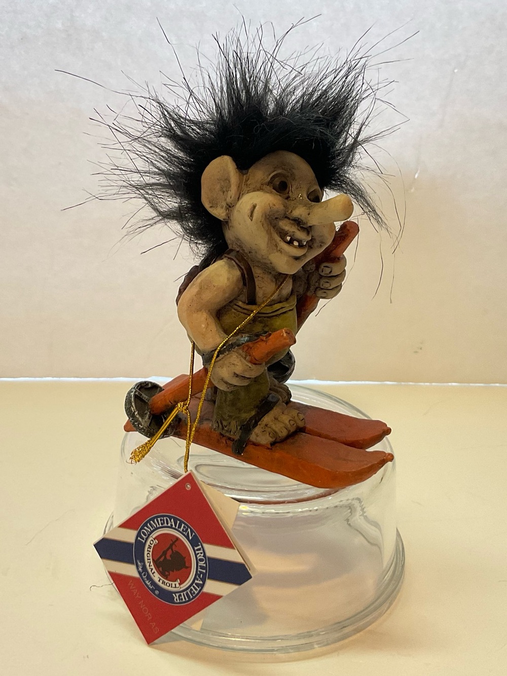 Lommedalen Troll Atelier Norway Skier Authentic Collectible Rare
